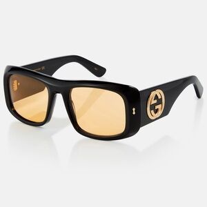 GUCCI Rectangular Acetate Sunglasses